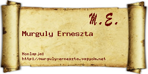 Murguly Erneszta névjegykártya